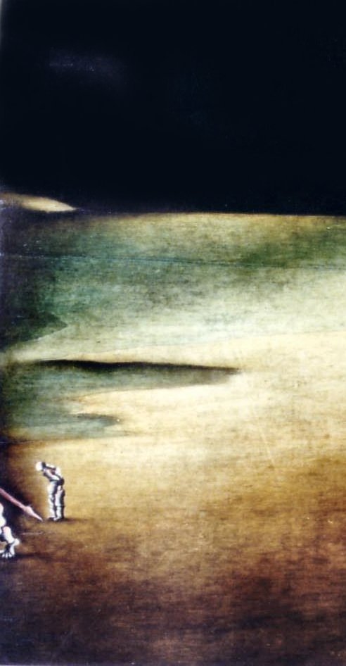2 particolare  Gessù Cristo la Nazzarena e le compagne puttane   (olio su tavola cm 60x100)