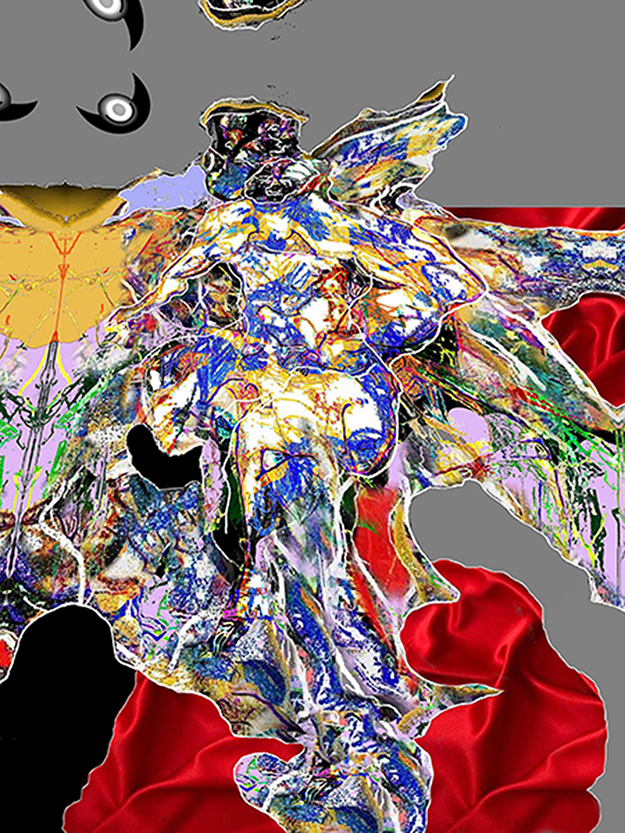 "Verso" (27 aprile 2024) cm 60 x 80 Digital Painting (Stampa diretta su acrilico + alluminio) (Edizione unica di 3)