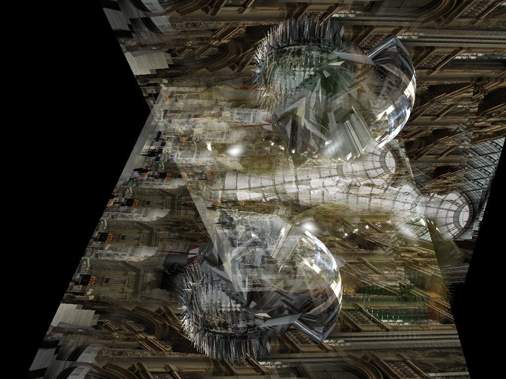 “Riflessi di sfere sulla città" (2018) cm 50 x 37,50 (Stampa su carta cotone Baryta accoppiata a dibond) Edizione Unica di 3